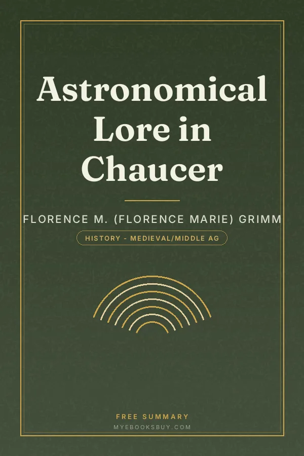 Cover of Astronomical Lore in Chaucer