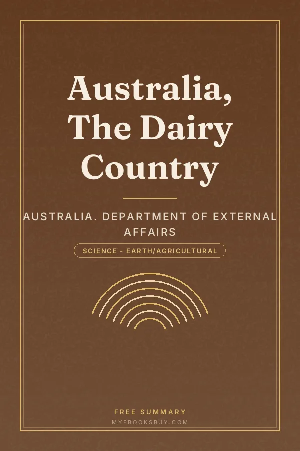 Cover of Australia, The Dairy Country