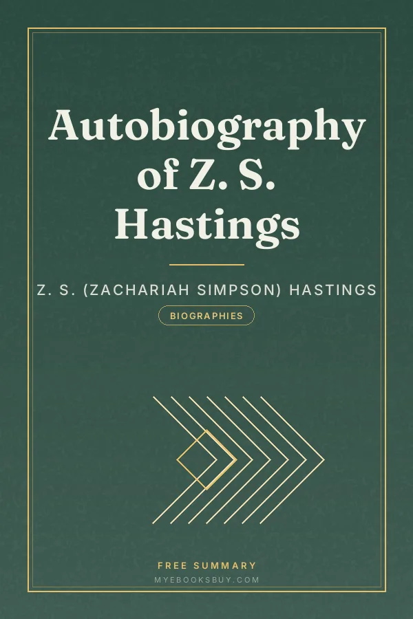 Cover of Autobiography of Z. S. Hastings
