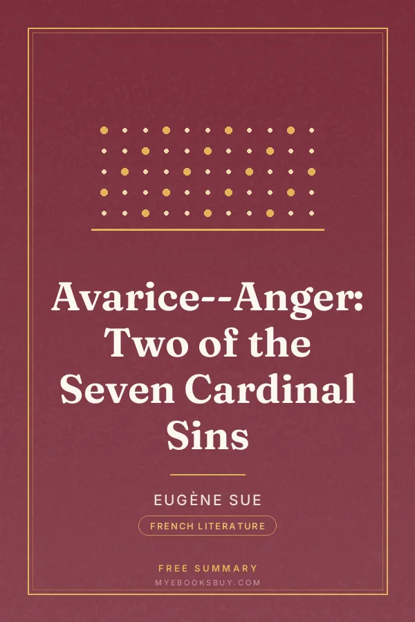 Cover of Avarice--Anger: Two of the Seven Cardinal Sins