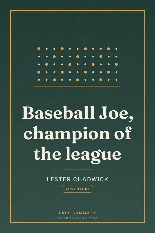 Cover of Baseball Joe, champion of the league