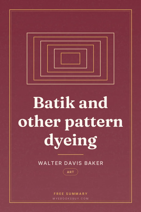 Cover of Batik and other pattern dyeing