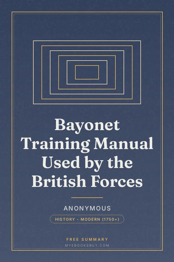 Cover of Bayonet Training Manual Used by the British Forces