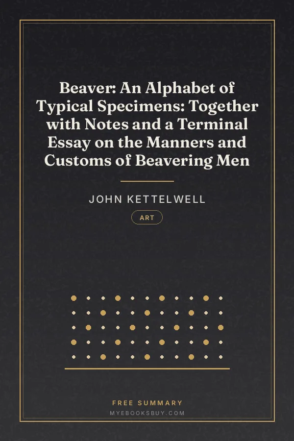 Cover of Beaver: An Alphabet of Typical Specimens: Together with Notes and a Terminal Essay on the Manners and Customs of Beavering Men