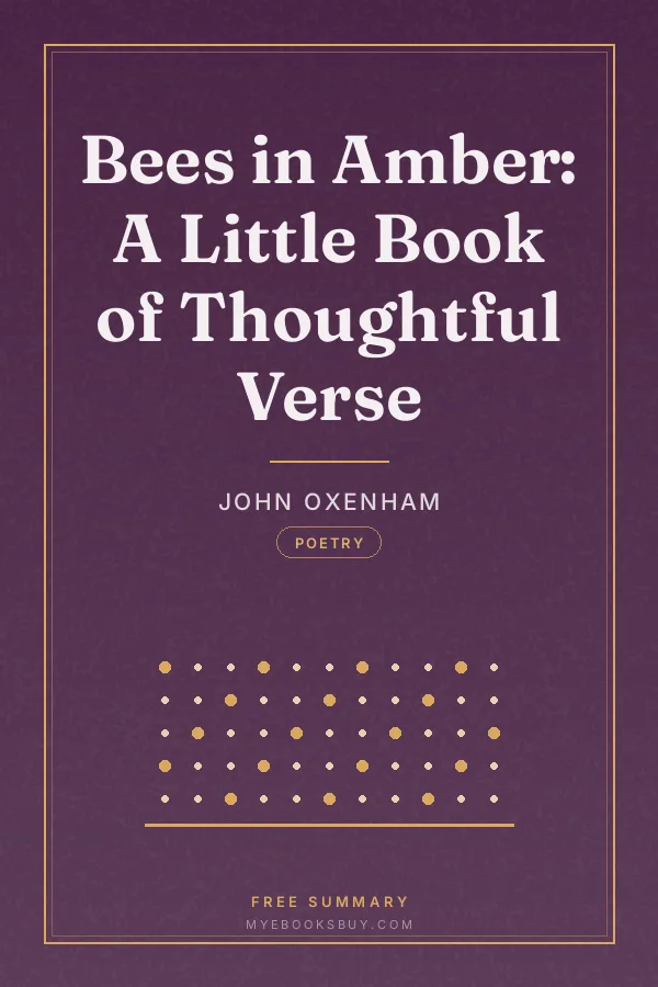 Cover of Bees in Amber: A Little Book of Thoughtful Verse