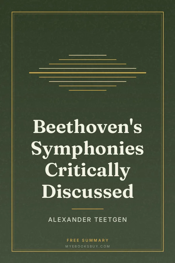 Cover of Beethoven's Symphonies Critically Discussed