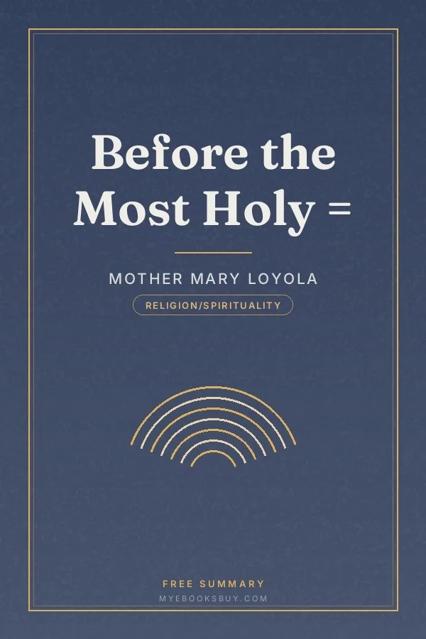 Cover of Before the Most Holy =