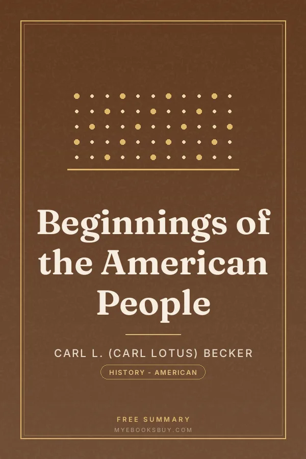 Cover of Beginnings of the American People