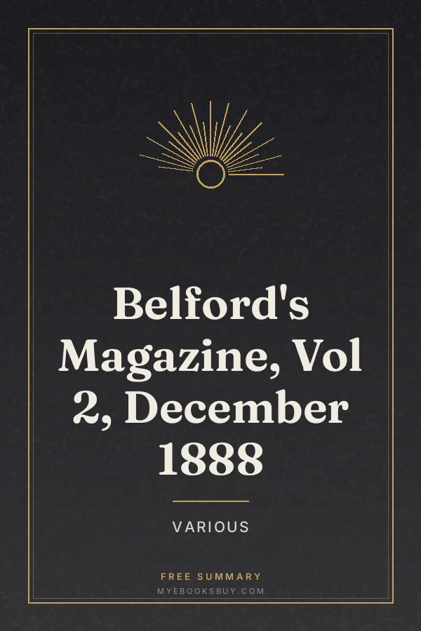 Cover of Belford's Magazine, Vol 2, December 1888