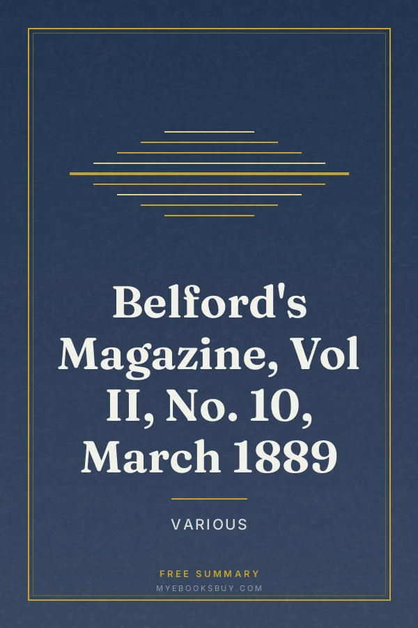 Cover of Belford's Magazine, Vol II, No. 10, March 1889