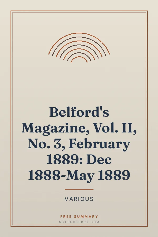 Cover of Belford's Magazine, Vol. II, No. 3, February 1889: Dec 1888-May 1889
