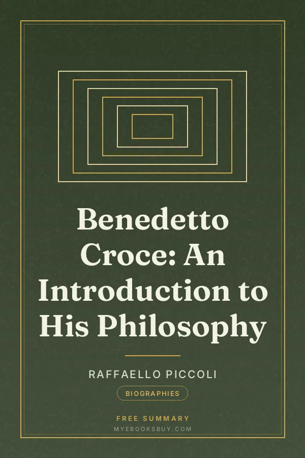 Cover of Benedetto Croce: An Introduction to His Philosophy