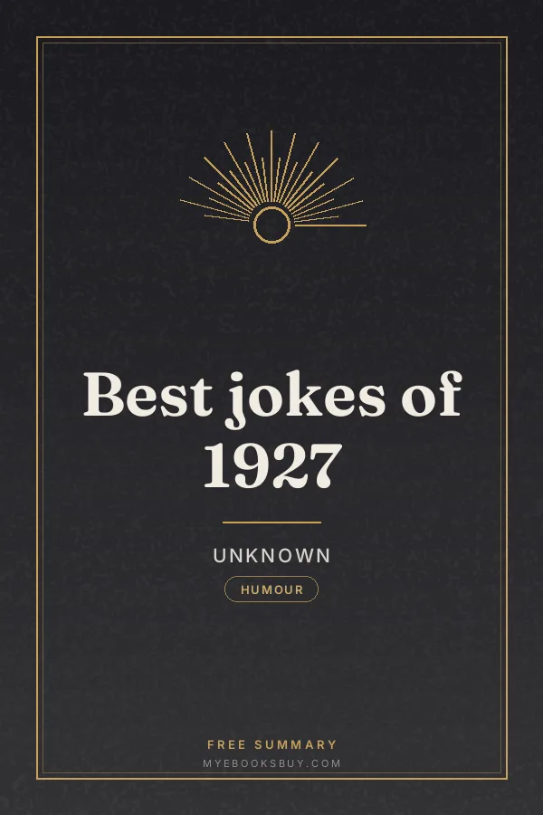Cover of Best jokes of 1927