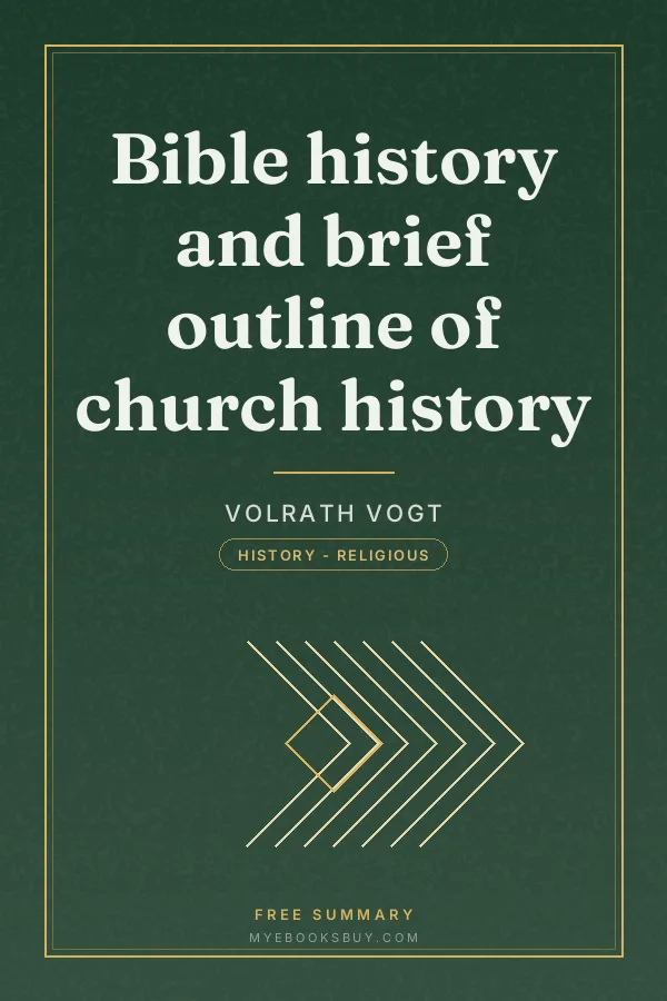 Cover of Bible history and brief outline of church history