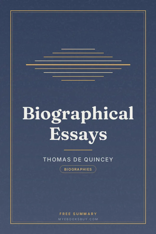 Cover of Biographical Essays