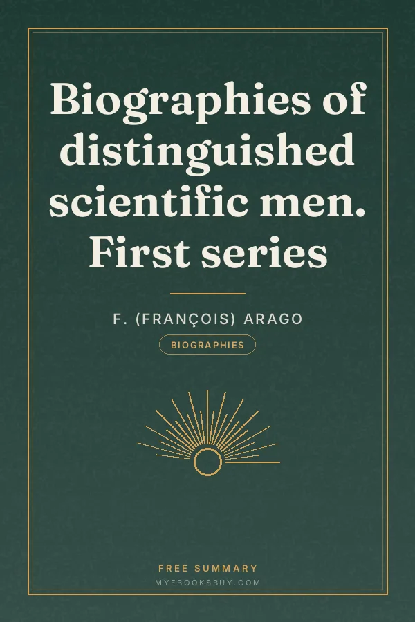 Cover of Biographies of distinguished scientific men. First series