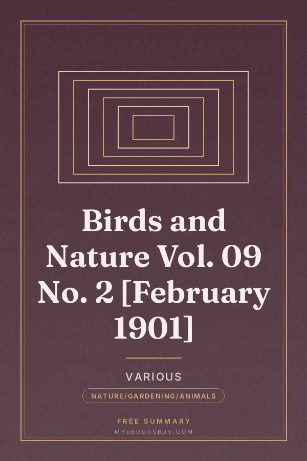 Cover of Birds and Nature Vol. 09 No. 2 [February 1901]