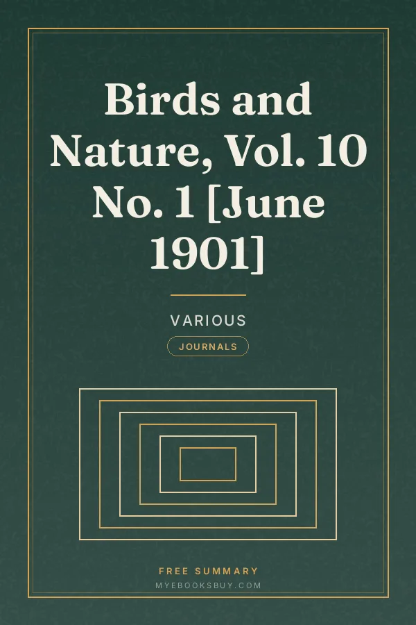 Cover of Birds and Nature, Vol. 10 No. 1 [June 1901]