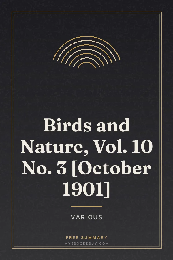 Cover of Birds and Nature, Vol. 10 No. 3 [October 1901]