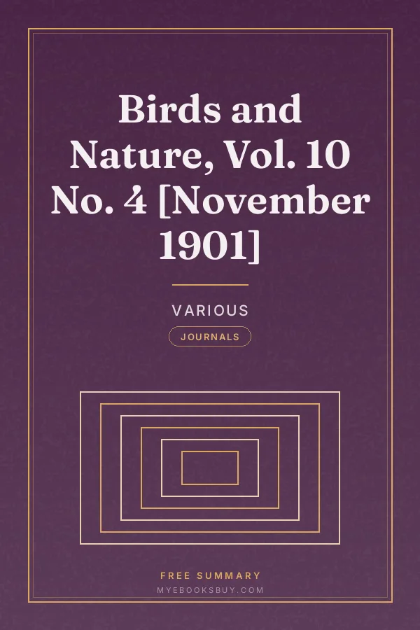 Cover of Birds and Nature, Vol. 10 No. 4 [November 1901]