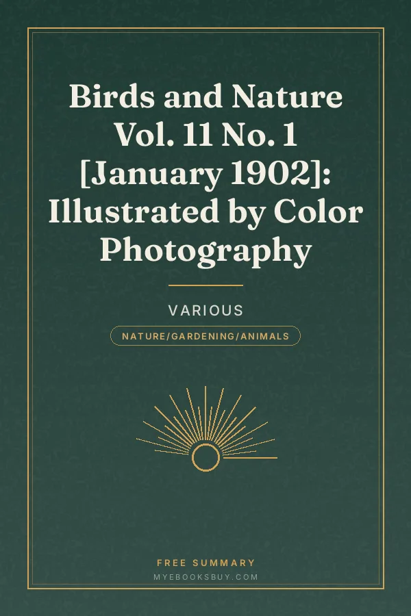 Cover of Birds and Nature Vol. 11 No. 1 [January 1902]: Illustrated by Color Photography