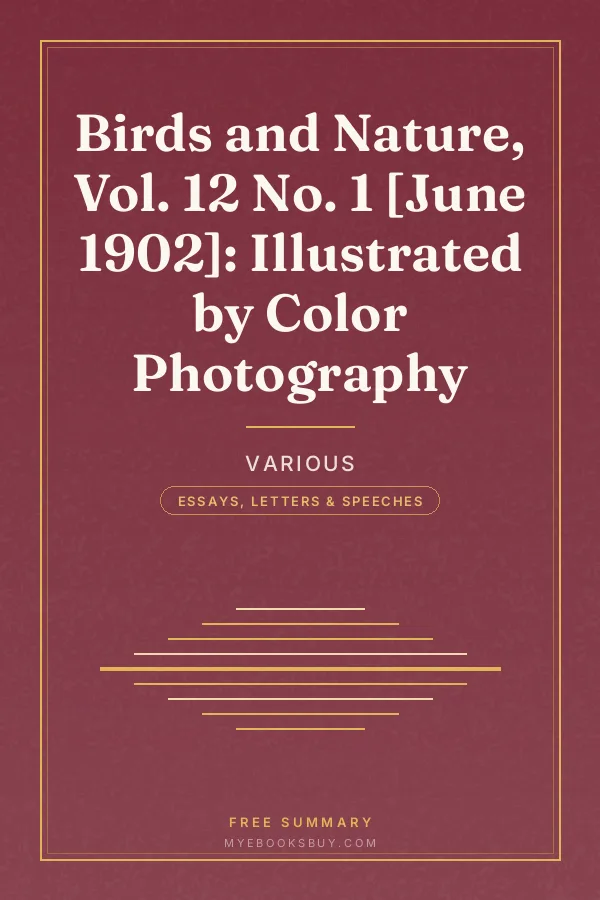 Cover of Birds and Nature, Vol. 12 No. 1 [June 1902]: Illustrated by Color Photography