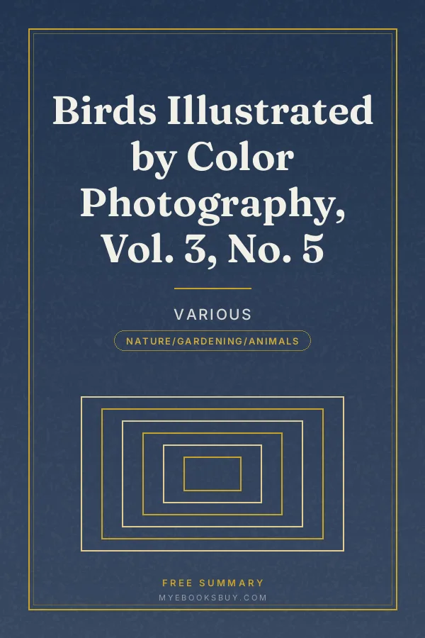 Cover of Birds Illustrated by Color Photography, Vol. 3, No. 5