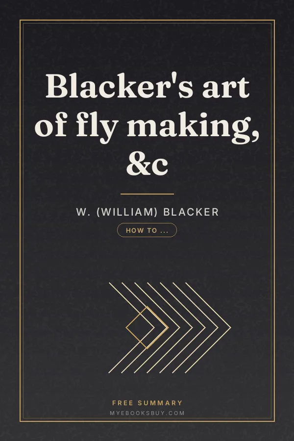Cover of Blacker's art of fly making, &c