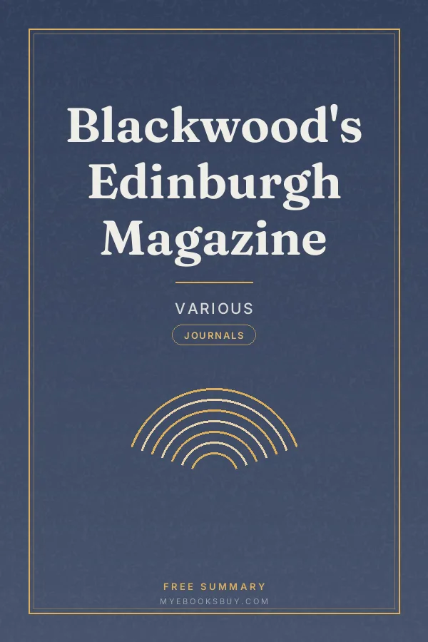 Cover of Blackwood's Edinburgh Magazine