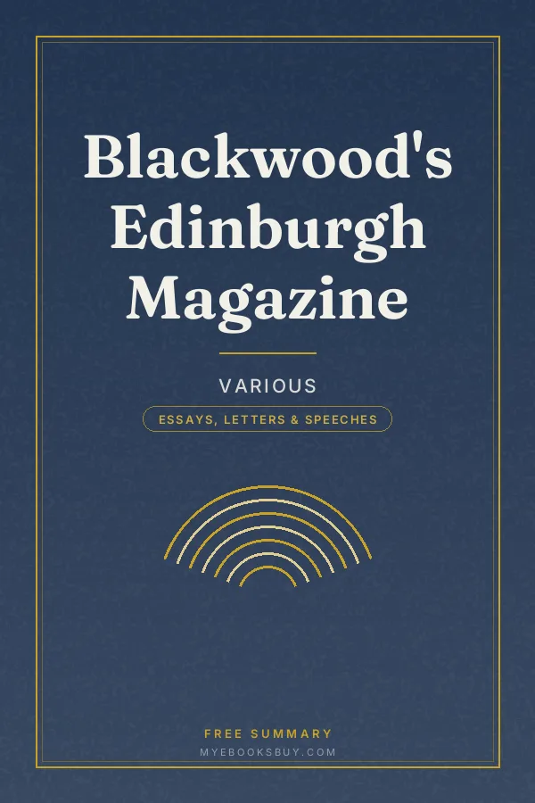 Cover of Blackwood's Edinburgh Magazine
