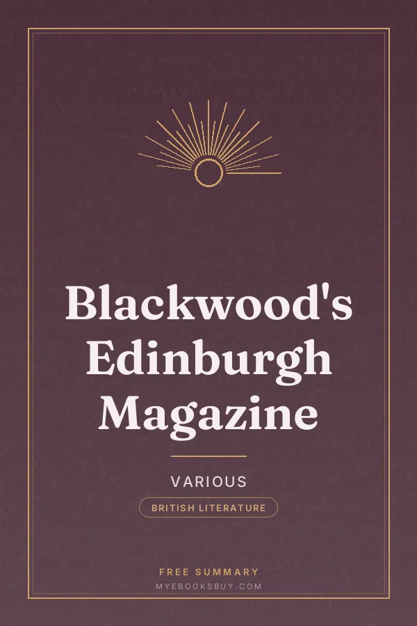 Cover of Blackwood's Edinburgh Magazine