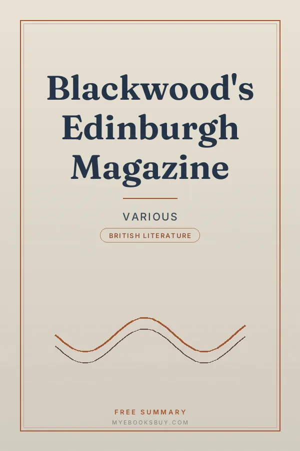 Cover of Blackwood's Edinburgh Magazine