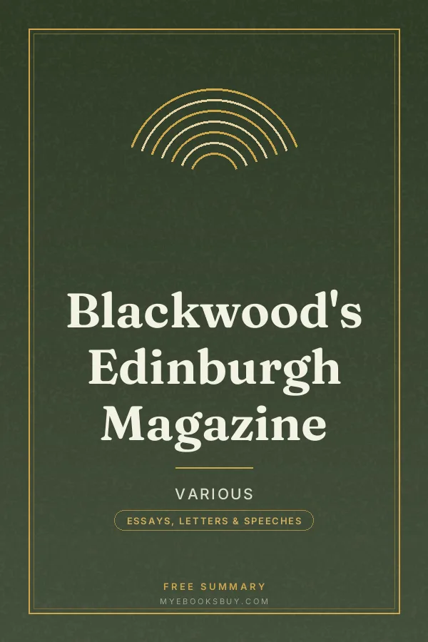 Cover of Blackwood's Edinburgh Magazine