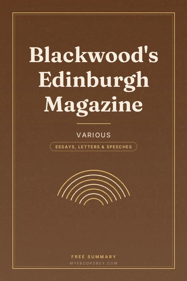 Cover of Blackwood's Edinburgh Magazine