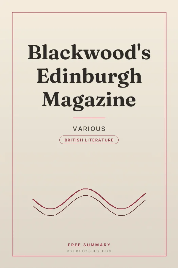 Cover of Blackwood's Edinburgh Magazine