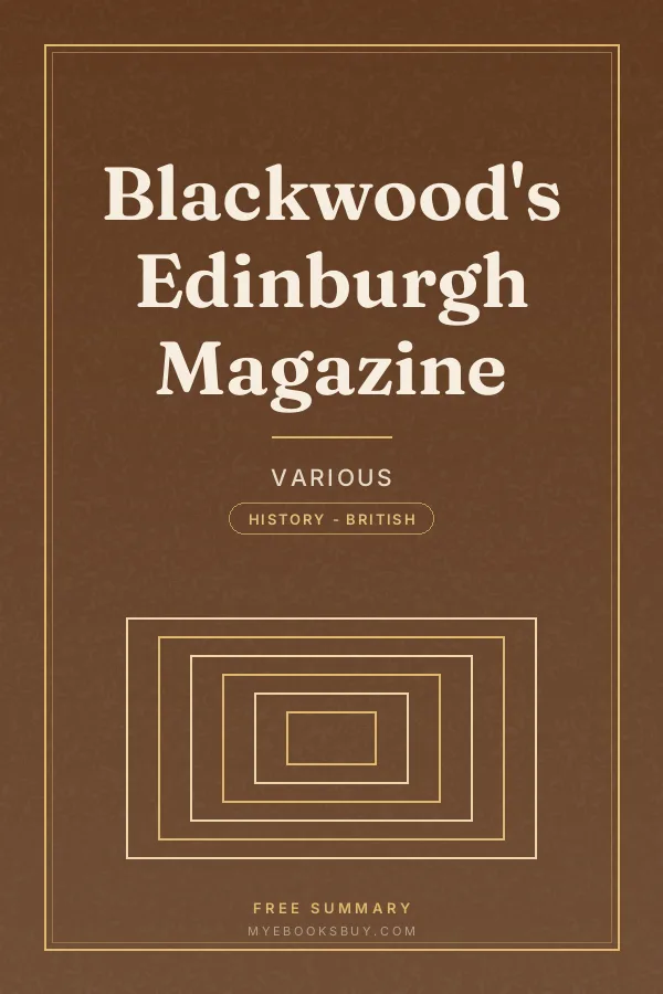 Cover of Blackwood's Edinburgh Magazine