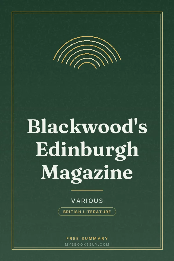 Cover of Blackwood's Edinburgh Magazine