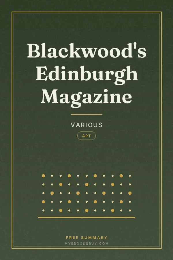 Cover of Blackwood's Edinburgh Magazine