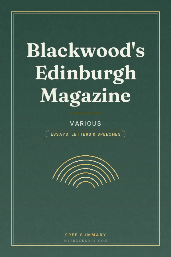 Cover of Blackwood's Edinburgh Magazine