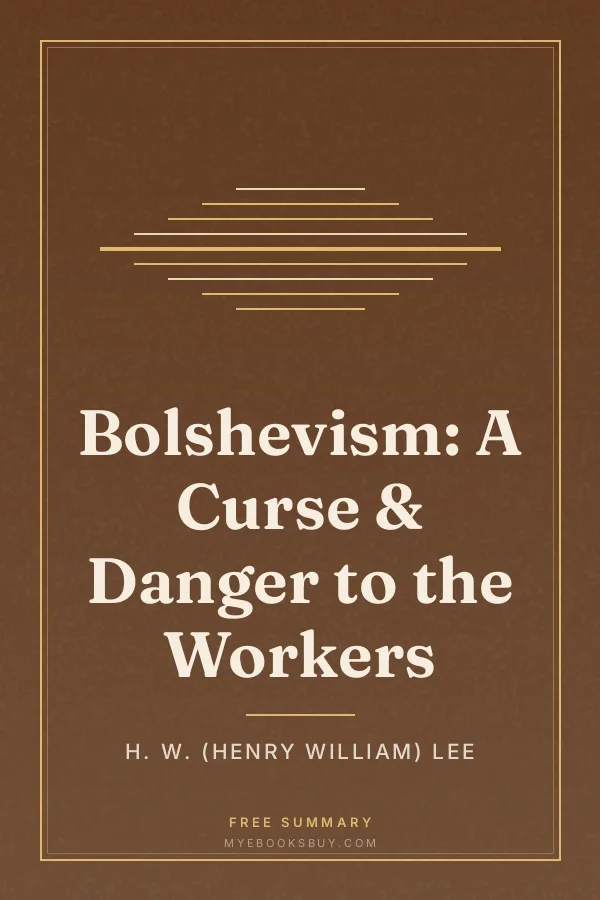 Cover of Bolshevism: A Curse & Danger to the Workers
