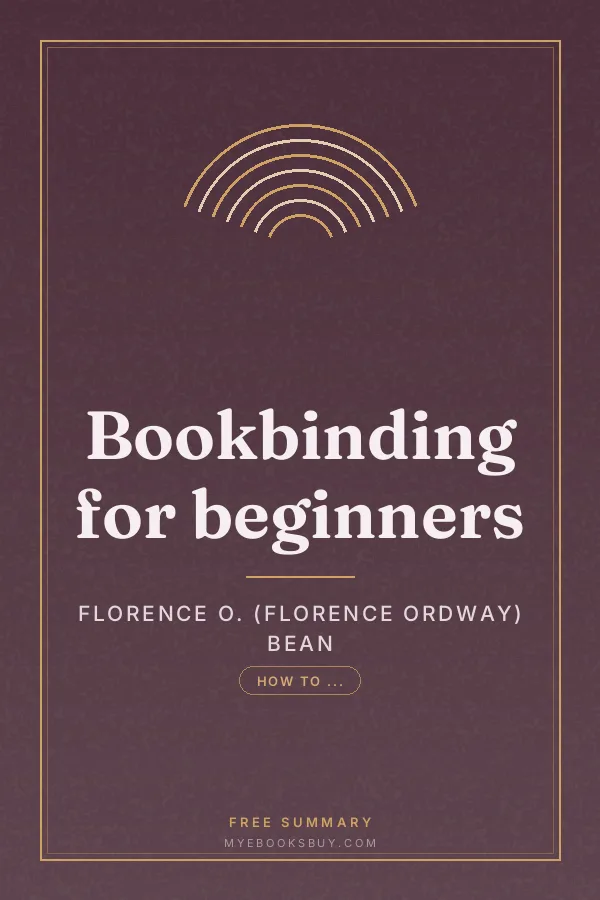 Cover of Bookbinding for beginners