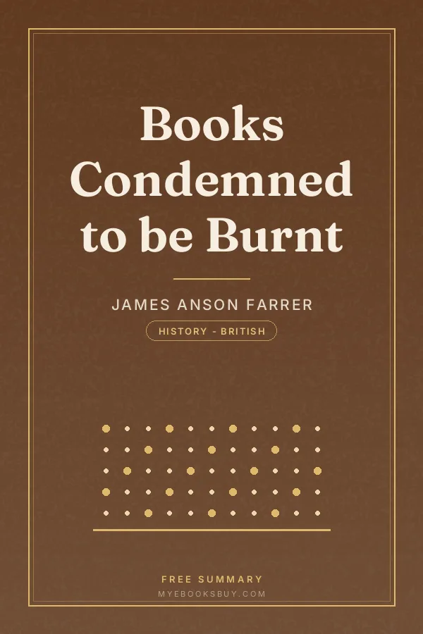 Cover of Books Condemned to be Burnt