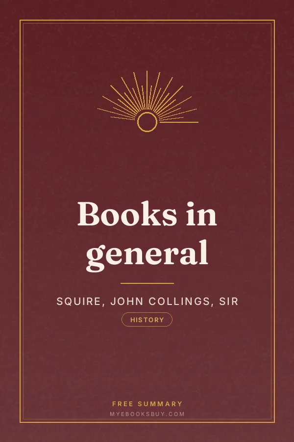 Cover of Books in general