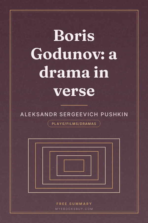 Cover of Boris Godunov: a drama in verse
