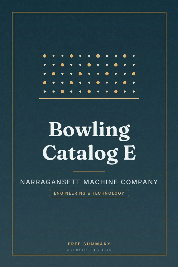 Cover of Bowling Catalog E