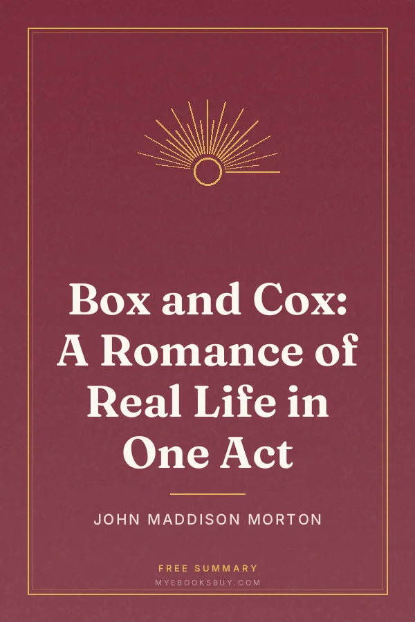 Cover of Box and Cox: A Romance of Real Life in One Act