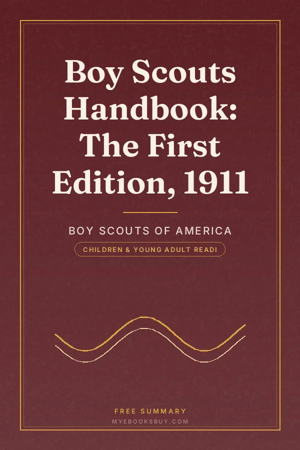Cover of Boy Scouts Handbook: The First Edition, 1911