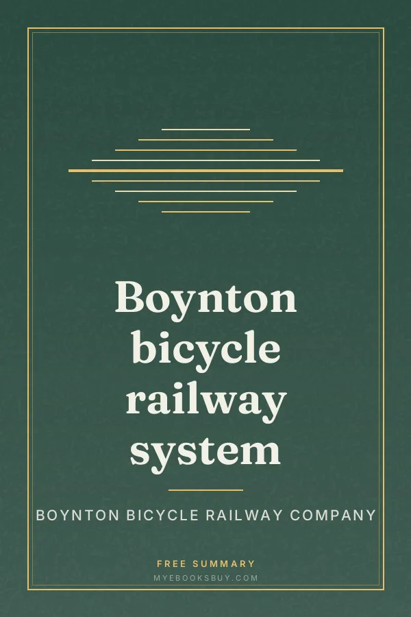 Cover of Boynton bicycle railway system