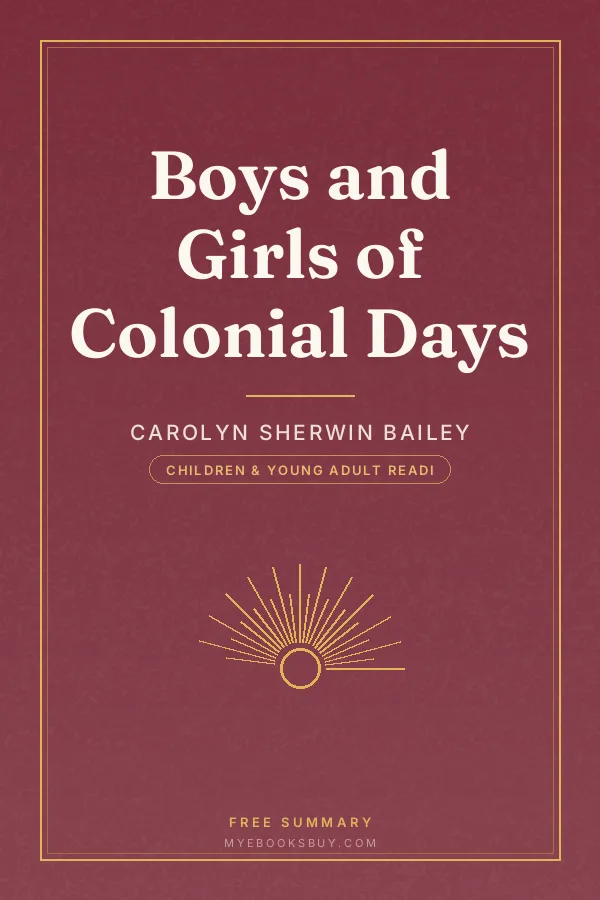 Cover of Boys and Girls of Colonial Days