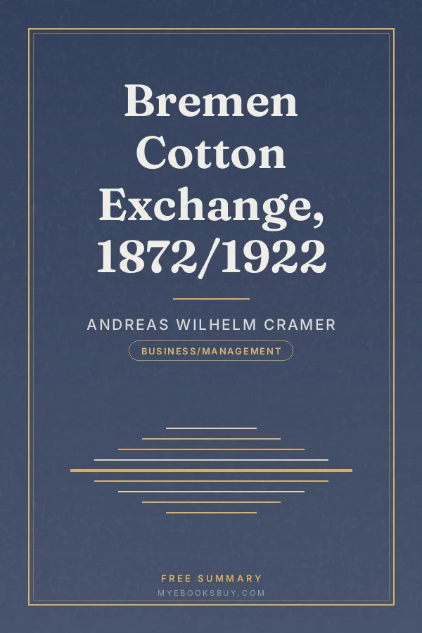Cover of Bremen Cotton Exchange, 1872/1922